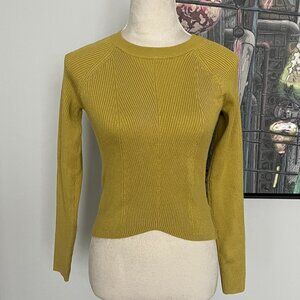 Hippie Rose Lime Green Sweater M